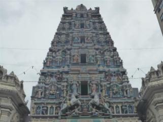 This sits on top of the gateway to the Sri Marianmman temple, near Petaling Street.